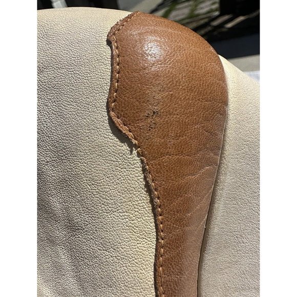 Reike Nen Wedge 9 / 40 Beige Leather Colorblock Lace-Up Ankle Boots Adult Womens - Picture 10 of 16